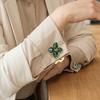 Blumenknopf-Abdeckung Damen Blumiger Knopf-Clip-Abdeckung Abnehmbar Dekorativ Ohne-Nähen Knopf-Abdeckung für Hemden Blusen Knöpfe