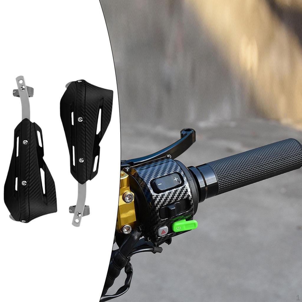 2 Pcs Aluminum Alloy Motorcycle Handguards, Universal MultiPurpose Equipment for Quads, Scooters And