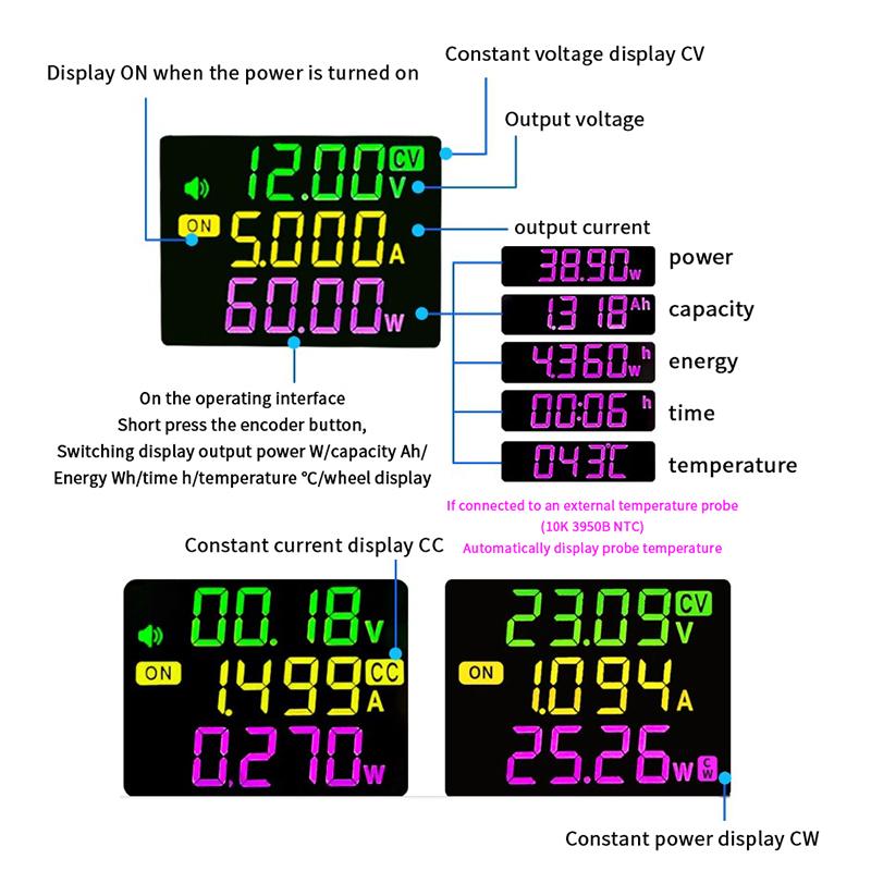 Sk60 DC Aufwärtswandler CNC Einstellbares Geregeltes Labornetzteil Konstante Spannung Strom Solarlademodul