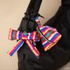 Mickey Saekdong Mini Pouch Keyring – Korean Traditional Striped Charm
