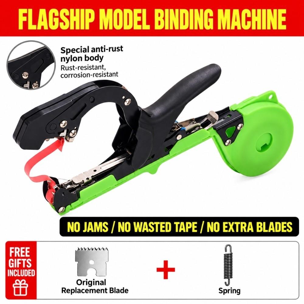 No Jamming Tapener Widened Clamp Branch Binder Durable Plant Tying Machine  Garden