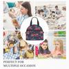 Cartoon Fire Trucks Pattern Insulated Lunch Bag Reusable Thermal Cooler Bag for Adults Kids Bento Tote Bag with Shoulder Strap