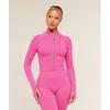 Gymshark Vital Seamless Midi Zip 2.0 Pullover Super Set Pink Marl