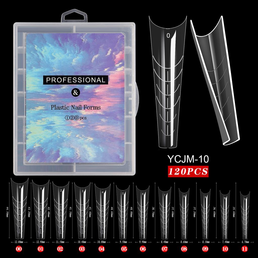 Nail Art Mould Crystal Extension No Paper Holder Fast Phototherapy Extension Nail Tablets 120 Tablets Boxed Factory
