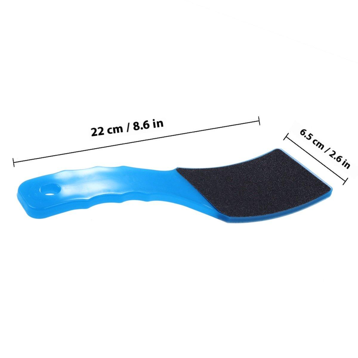 

Double-Sided Foot Rasp Pedicure Tool Ergonomic Large Head Non-Electric Callus Remover File for Cracked Heels Dead Skin Removal синий