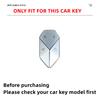 Leather Car Remote Key Cover Case Holder Shell Keyring Chain Styling Bag Protector Fob For For  Denza B8 B3 B5 Accessories