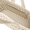 Daks Ivory Mesh Twisted Detail Point Tote Bag Dcba6e189iv