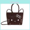 Retro Hello Kitty Karriertes Schultertasche Für Damen Mit Pu-Material Und Lässigem Stil