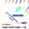 20Pcs/lot 0.5mm Erasable Pen Refill Rod Set Washable Handle Blue/Black/Red/Orange Ink Magic Gel Pen for School Office Supplies Tools