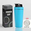 304 Stainless Steel Multifunctional Shaker Cup: Large-Capacity Protein Powder, Milkshake, and Water Bottle for Outdoor Fitness.