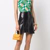 By Far Vintage Fashion Ins Style Textured Arc Top Handle Flap Patent Leather Small Square Shoulder Crossbody Handbag Mini 22CRMINASNFWSMASNF