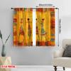 2pcs,2D Plane Printing Creative Curtains Tribal Celebration Versatile Fabric (without Rod) All Seasons Ldeal for Living Room,