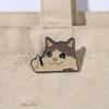 Thumb Up Design Animal Brooch Crying Cat Backpack Badge Gift Enamel Pin  Anime Convention