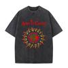 Washed Vintage Rock Band Alice In Chains Graphic Tshirts Men Women Retro Gothic Punk T Shirts Mens Oversized Short Sleeve Tops