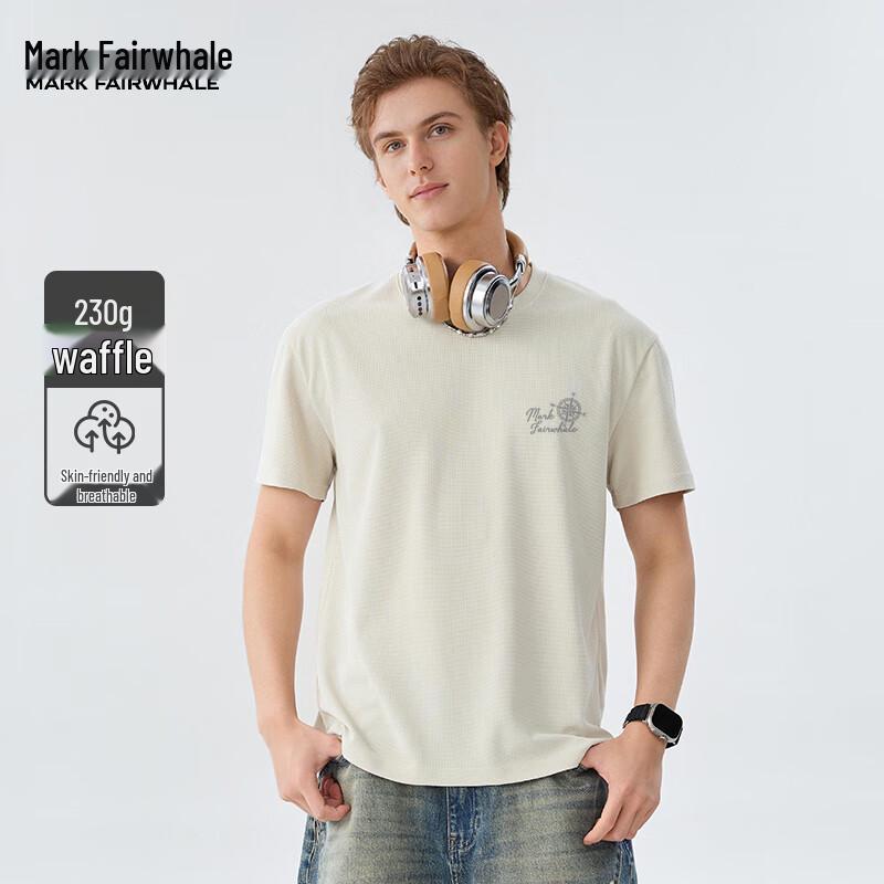 Mark Fairwhale Men's American Cleanfit Waffle Knit Short Sleeve T-Shirt