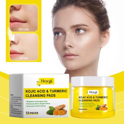 Turmeric Cleansing Exfoliation of Dead Light Beige Pad,Gentle Cleansing,Brighten Light Beige Care,Containing Turmeric,Kojic Acid and Chamomile Extract