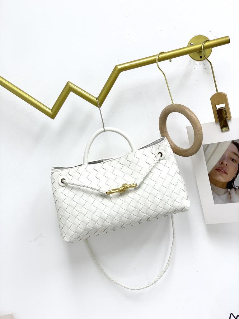 Geantă Tote Crossbody de Damă 2024 Retro din Piele Țesută Manual