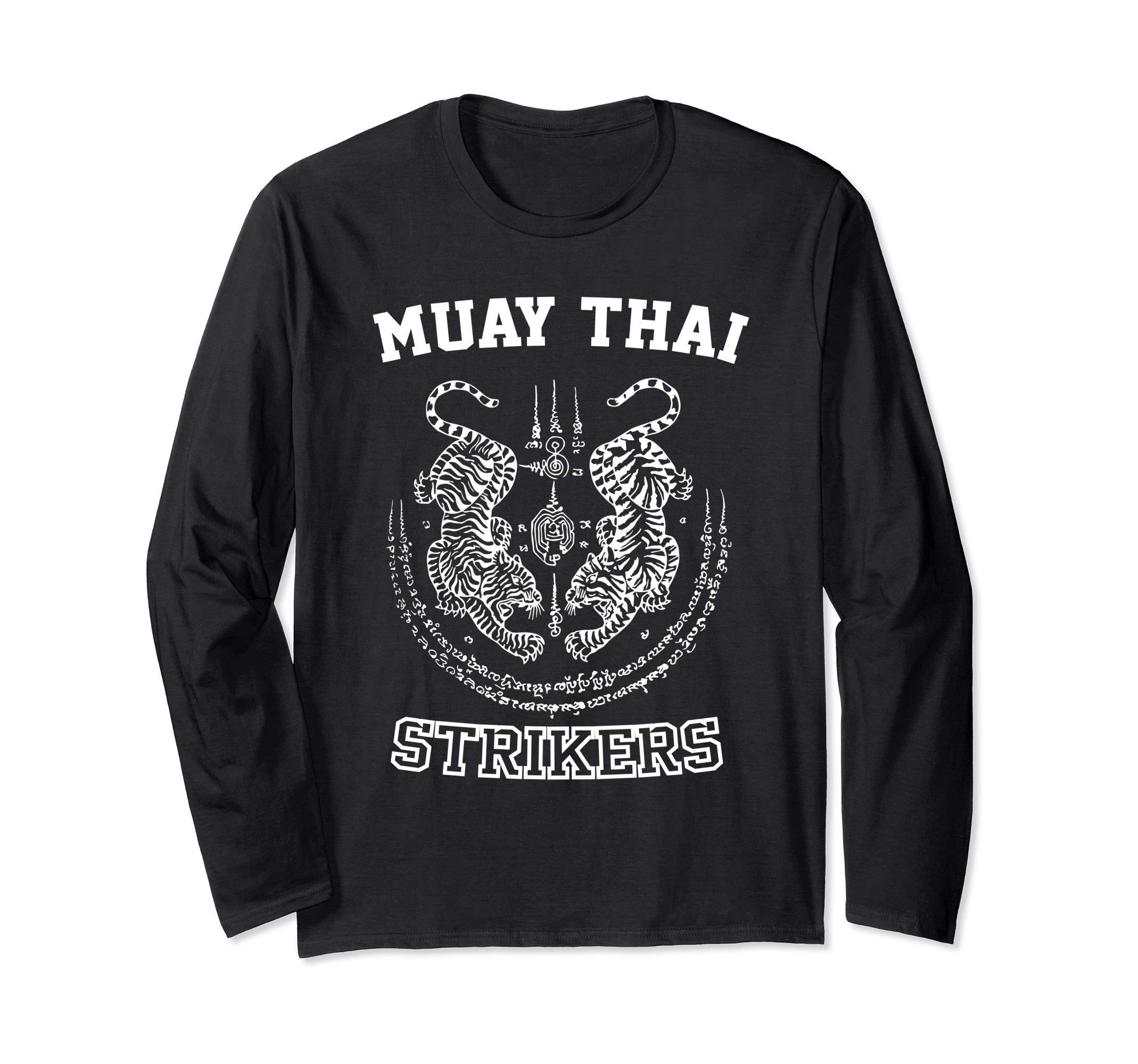 Muay Thai Tiger Sak Yant Long-Sleeve T-Shirt (MMA, Thai Kickboxing, Tiger Sak Yant)