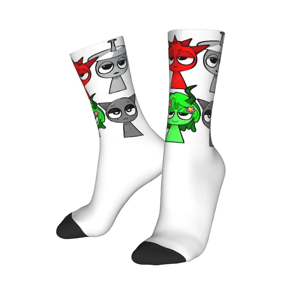 Sprunki Incredibox Socks for Women Men Breathable  Soft Long Socks Sweat Absorbing