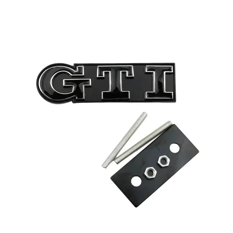 2026 Hot Sticker Metal GTI Logo Car Front Grille Emblem Badge for Volkswagen Polo Caddy Golf 4 5 6 8 Jetta Tiguan Touran Passat