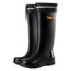Simple high tube men's rain shoes Luya all-round wading shoes anti-beam of light extra high rubber shoes non-slip black rain boots
