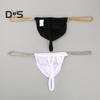 Men Thong Ice Silk Underwear Sexy G-Strings Metal Chains Hollow Out Comfortable Briefs Slim Fit High Elasticity Panties