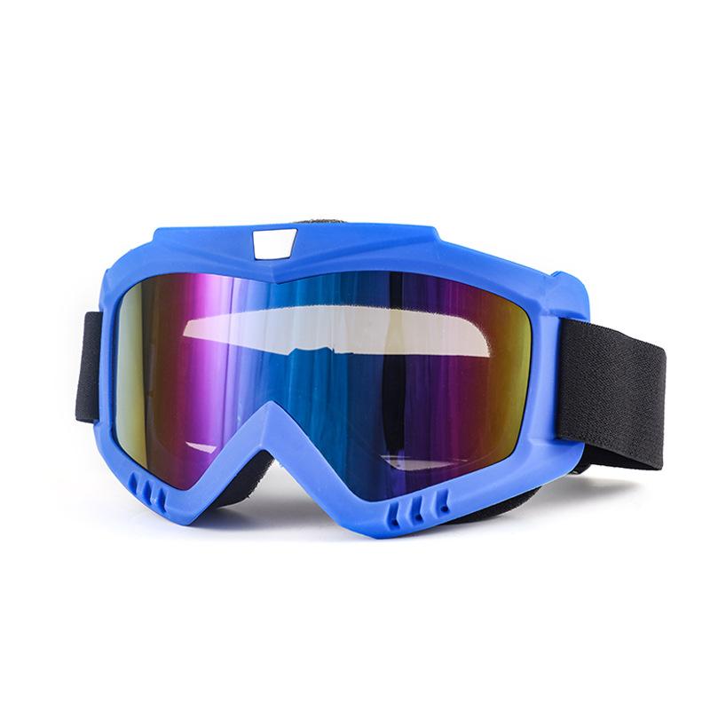 Outdoor Off-Road Motorcycle Windproof Sand-Proof UV-Protective Goggles with Interchangeable Lenses Full Frame for Riding