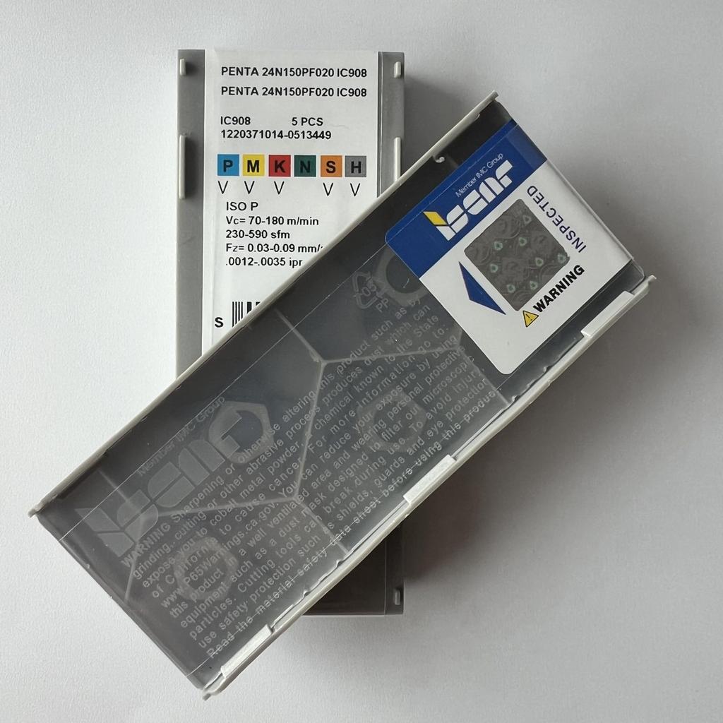 ISCAR / PENTA24N150PF020 IC908 / Industrial indexable carbide inserts 5 Pcs