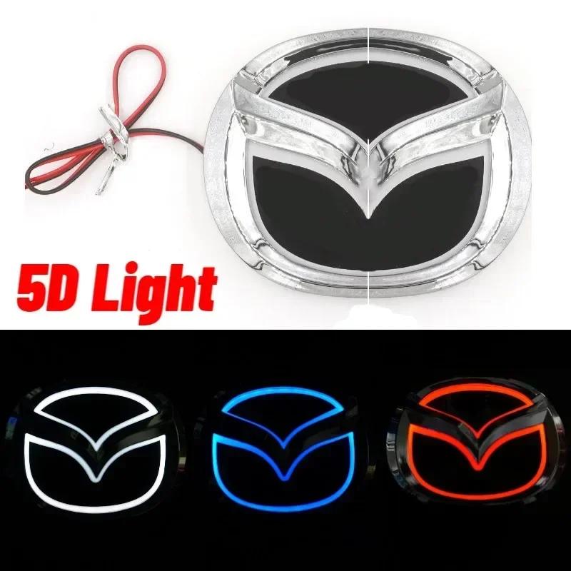 2025 Horký styl auta LED zadní světelná nálepka emblému pro logo Mazda 2 3 6 CX7 8 CX5 MX5 323 Příslušenství Auto 5D zadní odznak nálepka L
