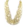 Les Trésors De Lily [M4197] - Ivory Gold 'Sissi' Designer Necklace