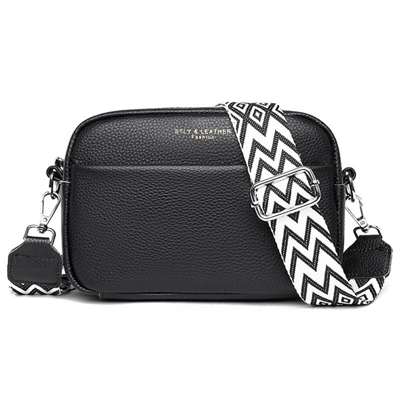 Trendy Women's Bag, Casual Wide Shoulder Strap, Fashionable and Simple Single-shoulder Crossbody Bag, Small Square Bag