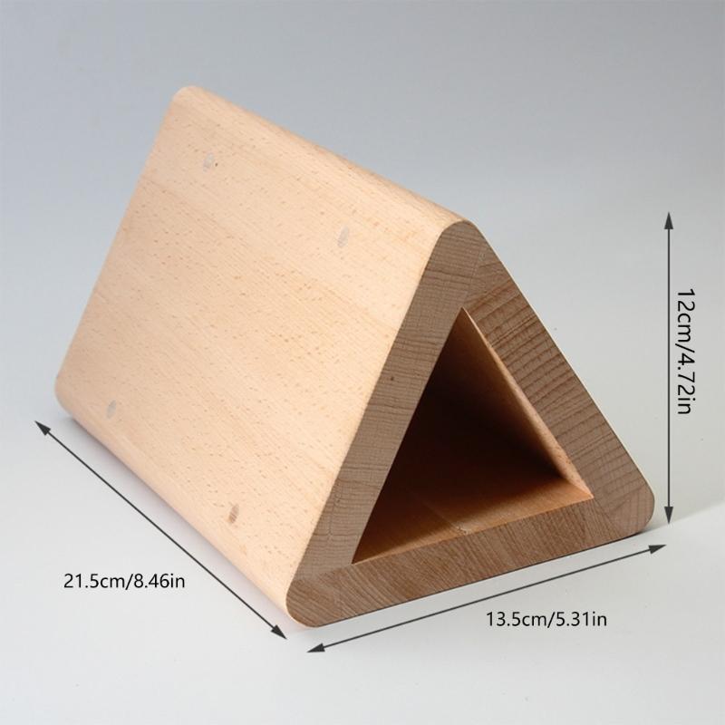 Leather Craft Tool With Wood Triangles Mould For Accurate Bending And Crafting Tasks