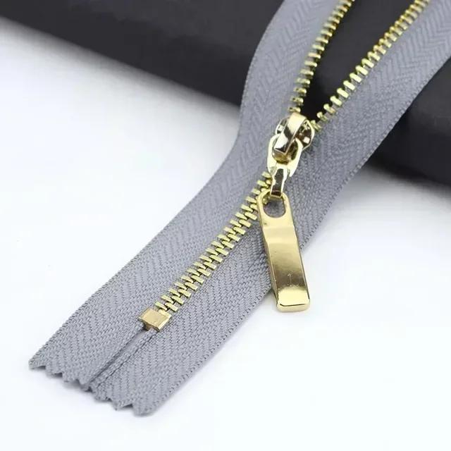 3Pc Meetee 15-70cm 3# Metal Zippers Auto Lock Zip for Clothes Purse Pocket Zipper Closures Repair Kit DIY Bag Sewing Accessories