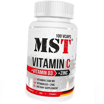 Vitamin C, D3 and Zinc, Vitamin C + D3 + Zinc, 100vegcaps (36288009)