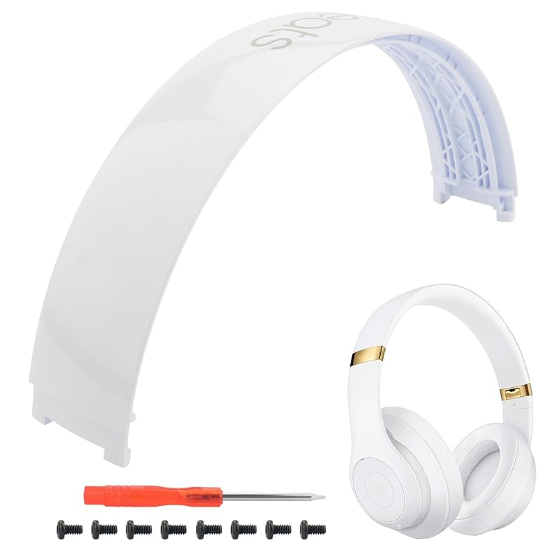 

Studio 2 headband replacement parts accessories 3 headband repair kit 3.0 / 2.0 Wireless (B0500 B0501) compatible Top headband (Studio2-White)