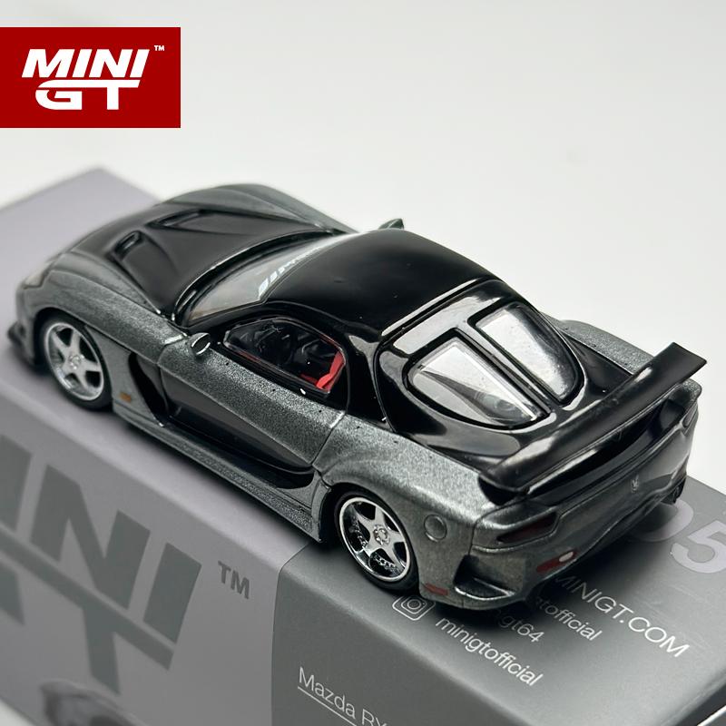 MINIGT 1:64 Mazda RX-7 VeilSide Fortune Grey alloy car Model 1057