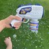 Space Astronauts Fully Automatic Bubble Gun Rocket Bubbles Machine Automatic Blower With Bubble Liquid Toy For Kids Bubble Gift