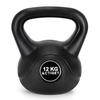 Kettlebell - SPRINGOS - 12 kg - ABS - Zwart - Gemengd