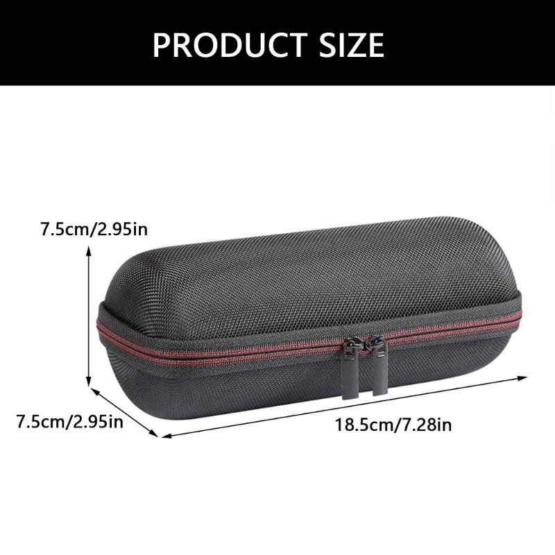 EVA Protective Storage Bag for Flip 7 Wireless Speaker Shock Absorption Design & Detachable Straps
