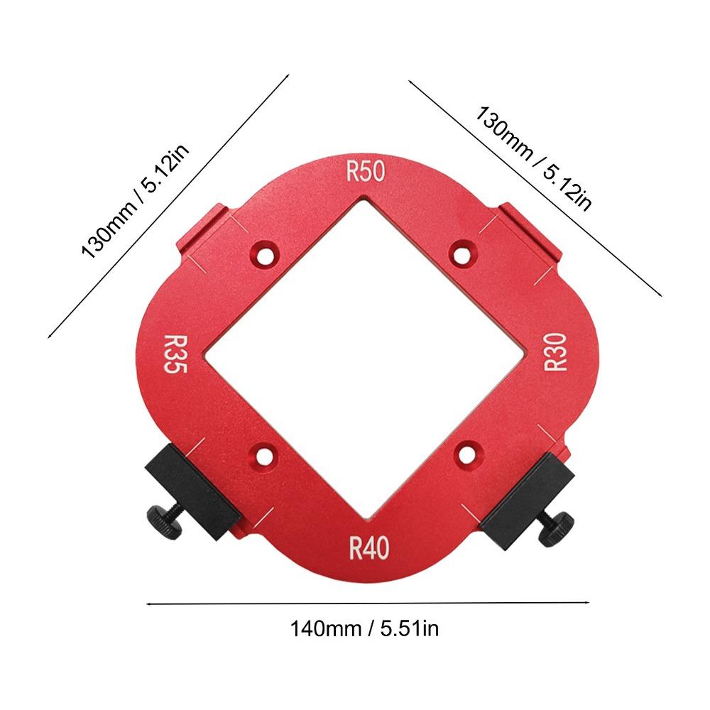 Accurate Measure Router Template Clear Scale Positioning Jig Corner Radius Template  DIY