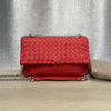 [Pre-Owned] Gold Chain Shoulder Strap Leather Crossbody Bag - Excellent #3ASTVX