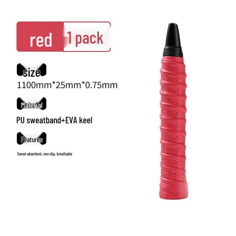 Dragon Bone Perforated Badminton Grip: Anti-Slip, Sweat-Absorbent, Breathable Wrap for Tennis Rackets & Fishing Rods