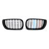 Car Front Bumper Grilles Racing Grill Kidney Dual Line Grills Gloss Black Grille For BMW 3 Series E46 4 Door 2002-2005