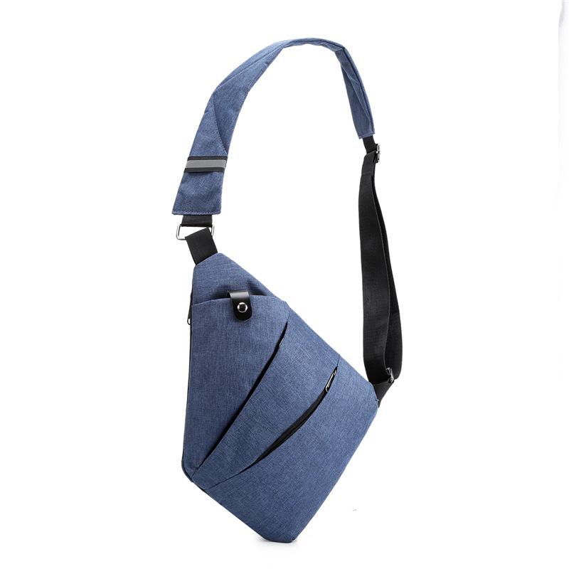 New simple and fashionable breast bag men's fanny pack storage bag personalized shoulder backpack crossbody travel bag