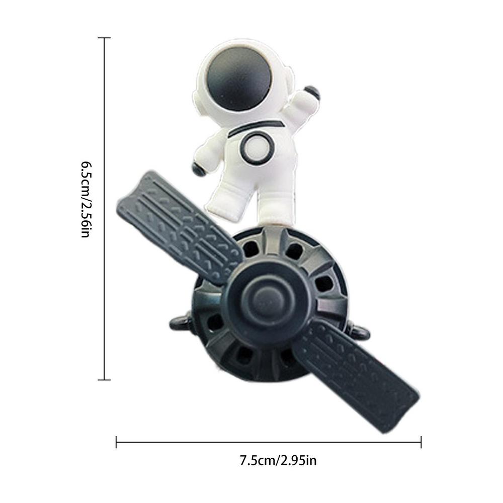 

Car Vent Clip Air Freshener Astronaut Shaped Car Air Freshening Diffuser With Rotating Propeller Air Conditioning Outlet Clip