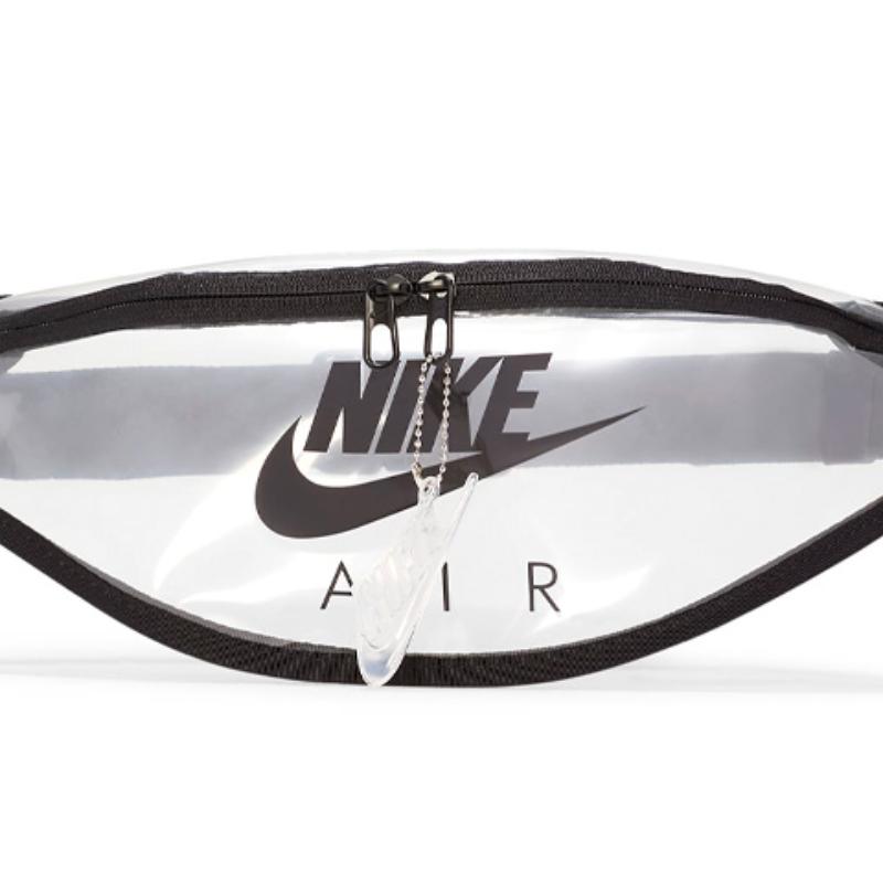 Nike Heritage Polyurethane Sling Bag, Fanny Pack Regular Unisex Transparent Casual CW9259-975