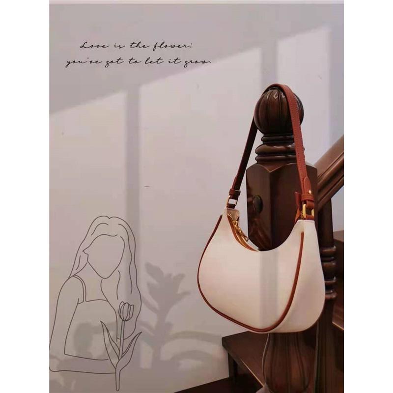 Korean Niche Crescent Underarm Bag Women Luxury Fashion Mini Handbag Single Shoulder Crossbody Purse