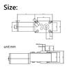 High Torque 5840-31ZY 58x40mm Worm Gear Motor 12V/24V 7RPM-470RPM All Metal Gears 2.5/2.1mm Plug for Vending Machine DIY Project