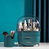 Fashion Portable Makeup Organizer Jewelry Storage Box Makeup Brush Lipstick Holder Desktop Drawer Dustproof Cosmetic Storage Box