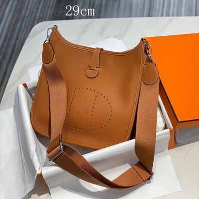 Tc Obermaterial Rindsleder Wachsfaden Hohe Qualität Evelyn 29 Hohl Schulter Crossbody Damen Tasche Litschi Muster Weiches Leder Beuteltasche